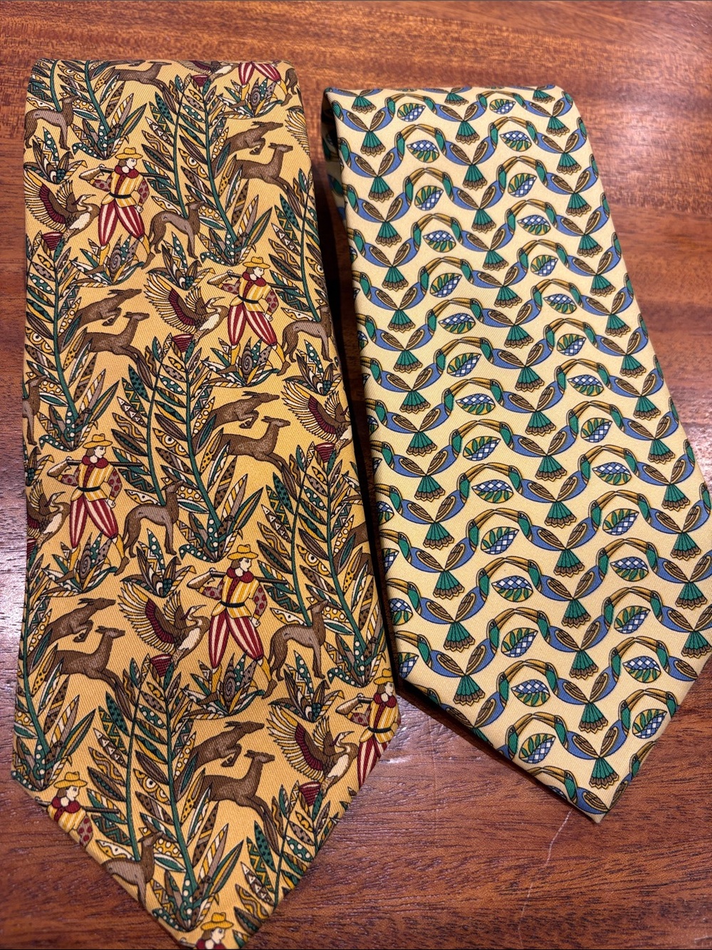 Pair of Salvatore Ferragamo ties